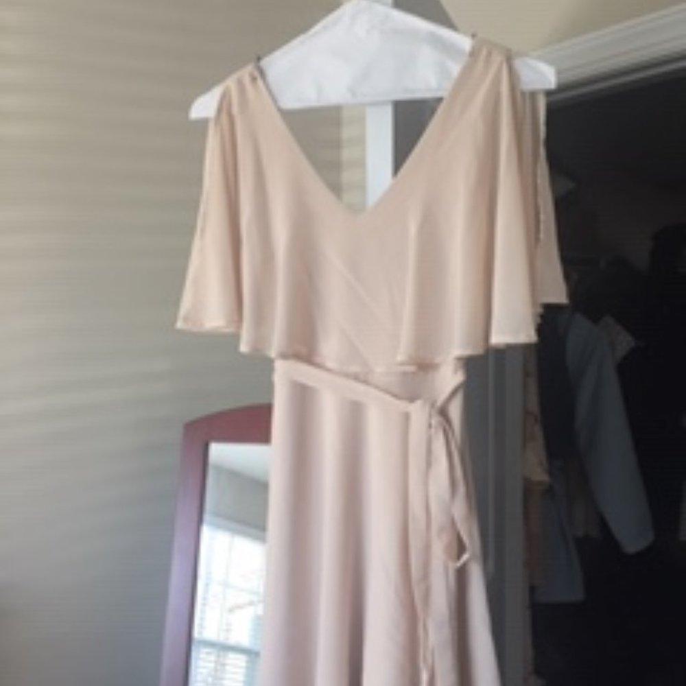 Lulu's Pink Silky Dress